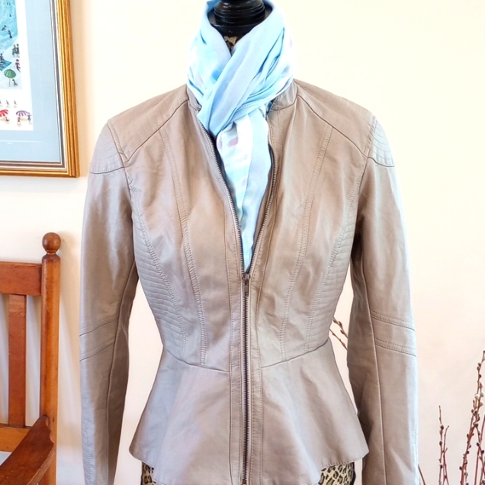 REDUCED!!Mossimo for Target Faux Leather Moto Jacket Ladies Petite Small